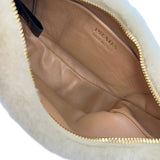 PRADA: Shearling Arque Shoulder Bag