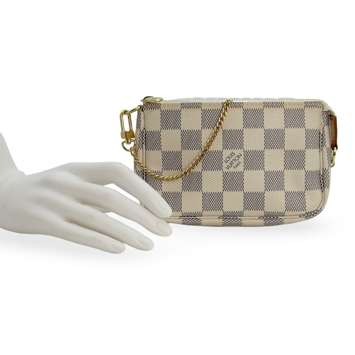 LOUIS VUITTON: Damier Azur Mini Pochette Accessoires