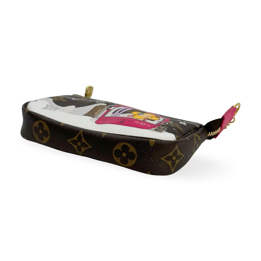 LOUIS VUITTON: Monogram Animation Mini Pochette Accessoires