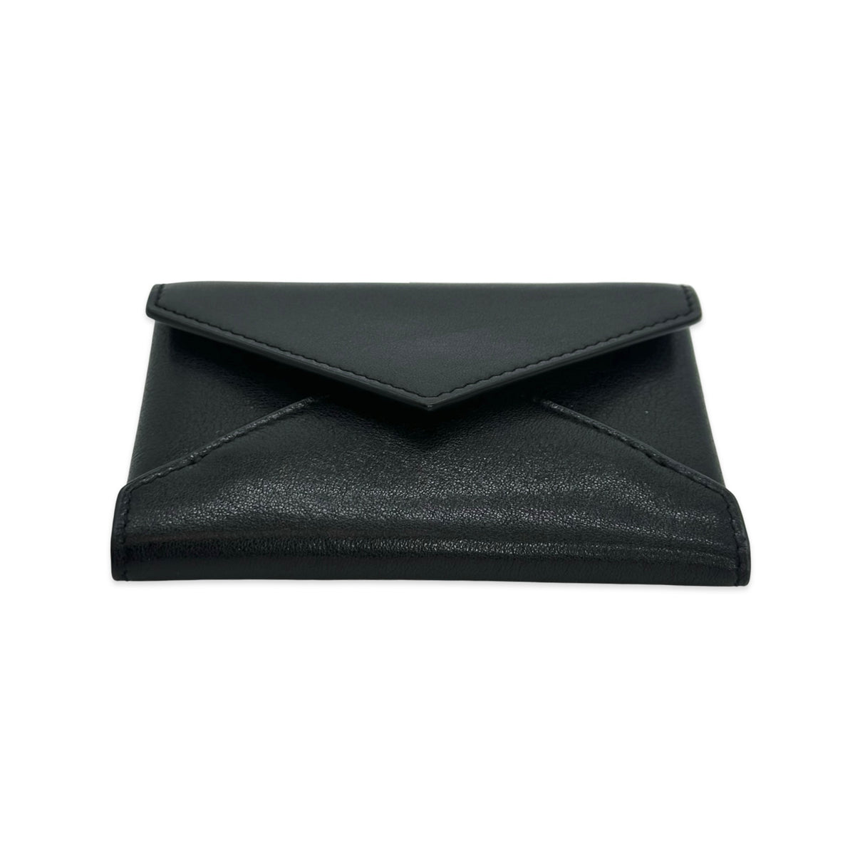 SAINT LAURENT: Calfskin Letter Card Case Wallet