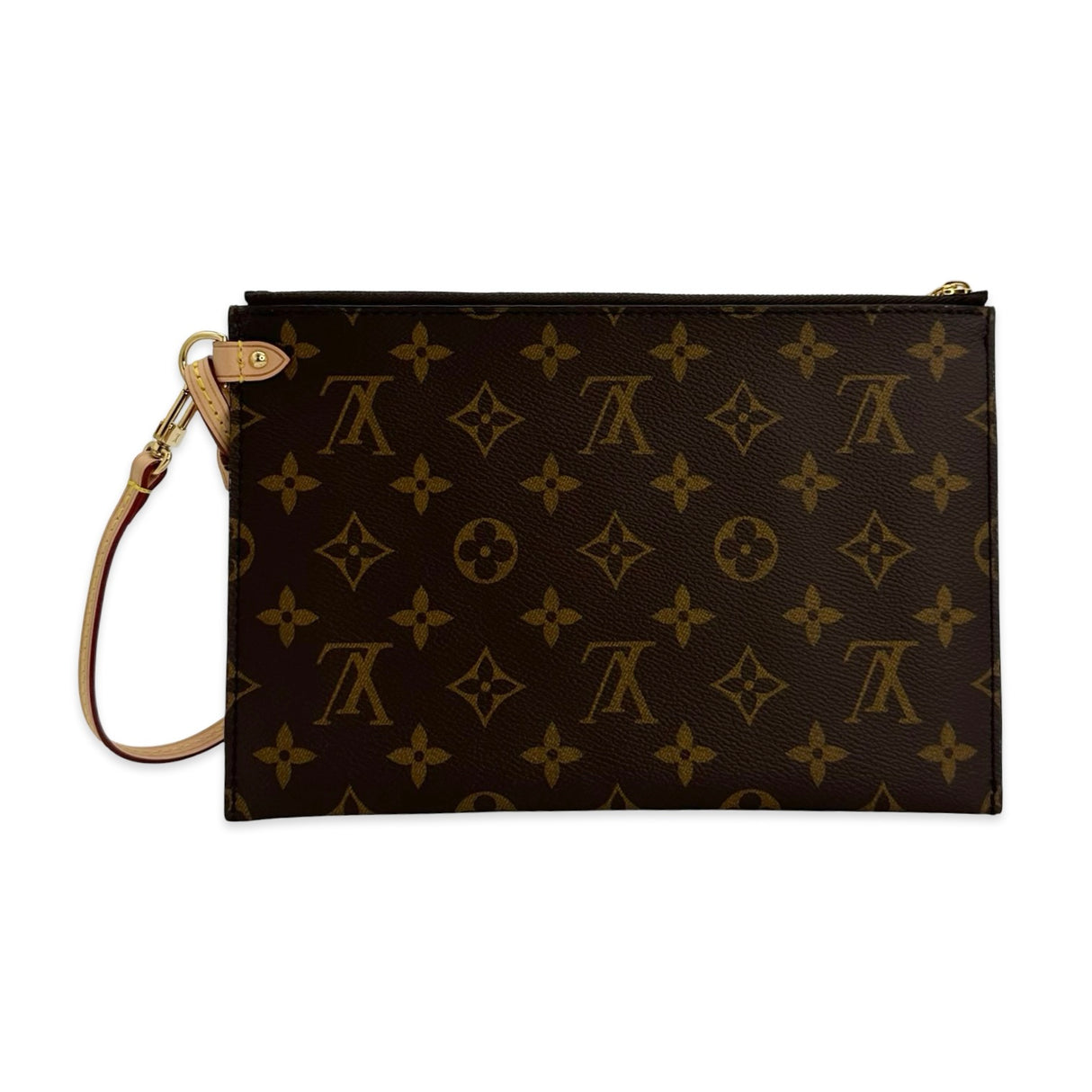 LOUIS VUITTON: Monogram Pochette Wristlet