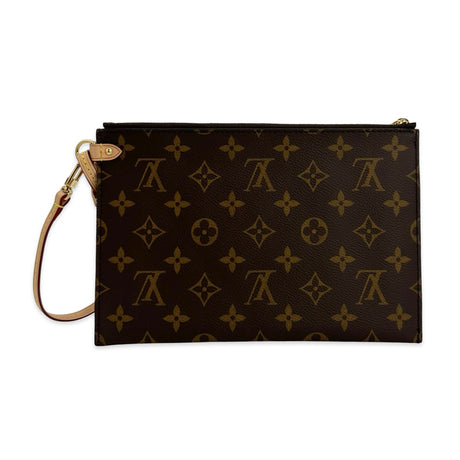 LOUIS VUITTON: Monogram Pochette Wristlet