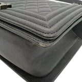 Quilted Caviar Old Medium Boy Bag