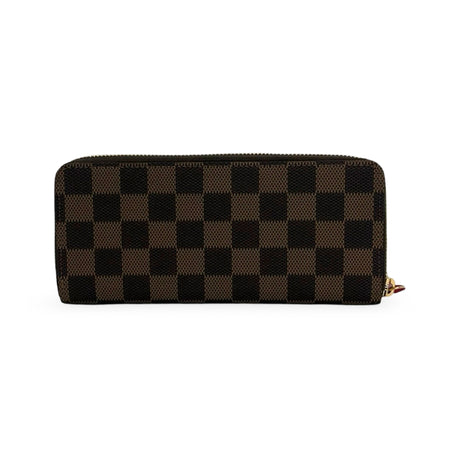 LOUIS VUITTON: Damier Ebene Clemence Wallet