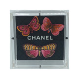 Stephen Wilson: 5x5 Black Chanel Pink Butterfly Swarm