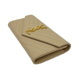 Quilted Grain de Poudre Cassandre Large Flap Wallet