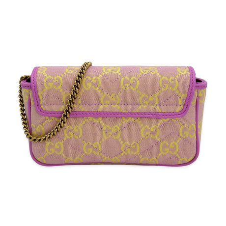GG Canvas Super Mini Marmont Chain Bag