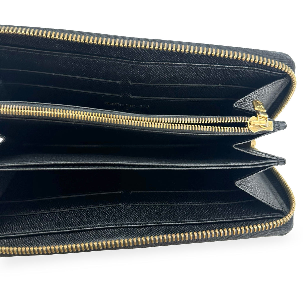 LOUIS VUITTON: Damier Paillettes Ebene Sequin Zippy Wallet