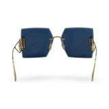 CHRISTIAN DIOR: 30 Montaigne Oversize Square Sunglasses
