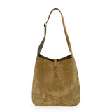 SAINT LAURENT: Suede Large Le 5 a 7 Hobo