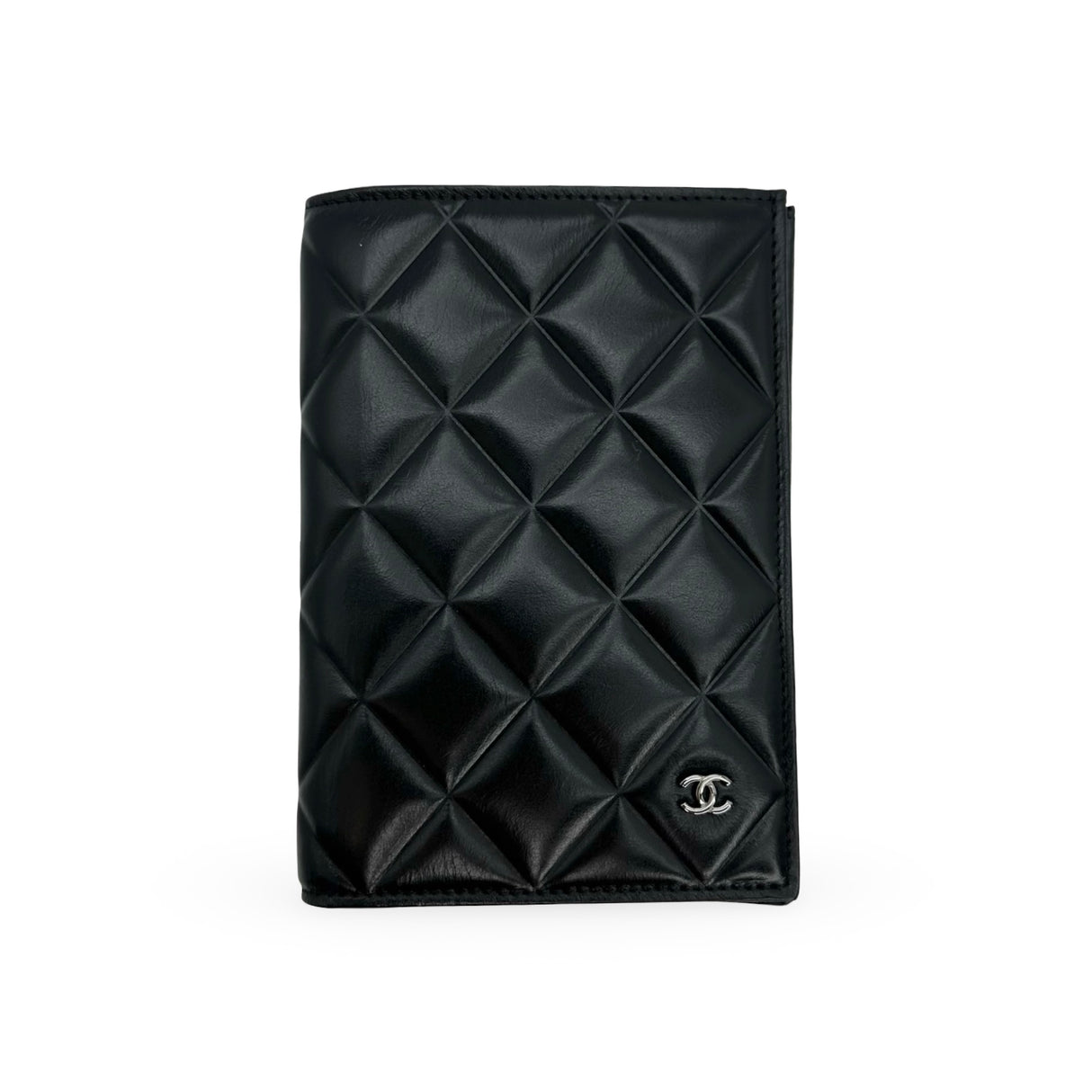 CHANEL: Quilted Lambskin Passport Holder