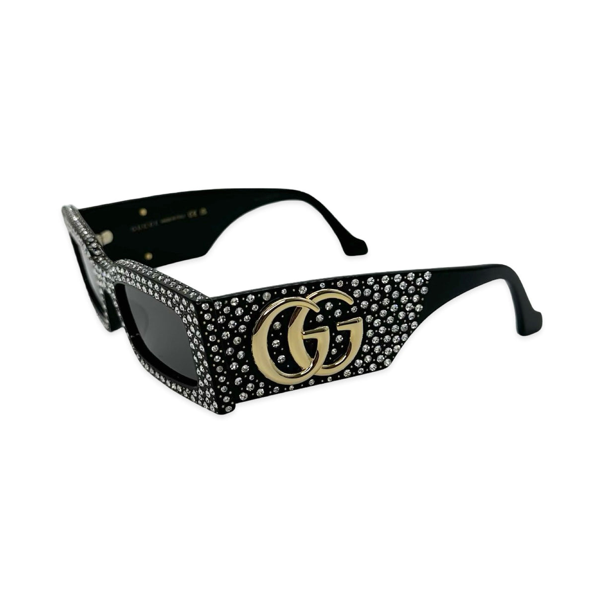 Crystal GG Rectangle Sunglasses