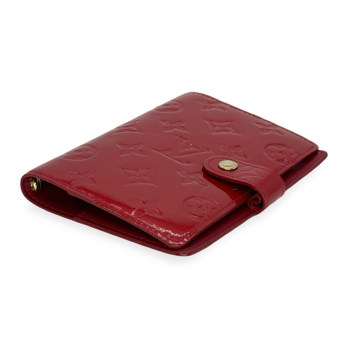 LOUIS VUITTON: Monogram Vernis Small Ring Agenda Cover