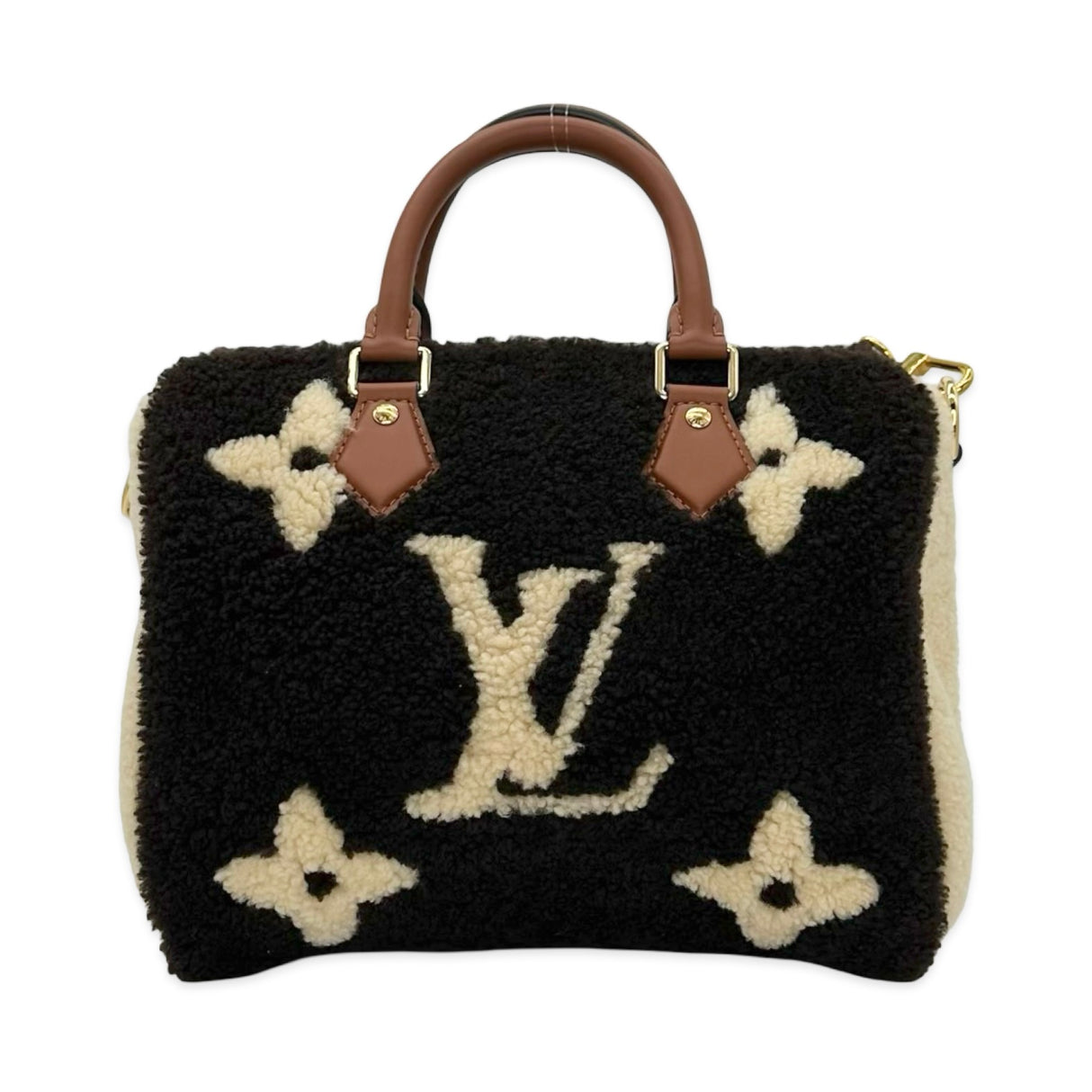 Teddy Shearling Speedy Bandouliere 25
