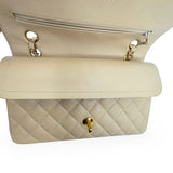 CHANEL: Quilted Caviar Medium Classic Double Flap