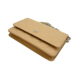 Quilted Caviar Classic Wallet on a Chain