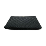 CHANEL: Quilted Caviar Boy Medium Zipped Pouch O Case