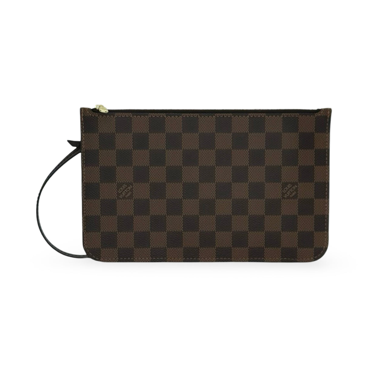 LOUIS VUITTON: Damier Ebene Neverfull Pochette