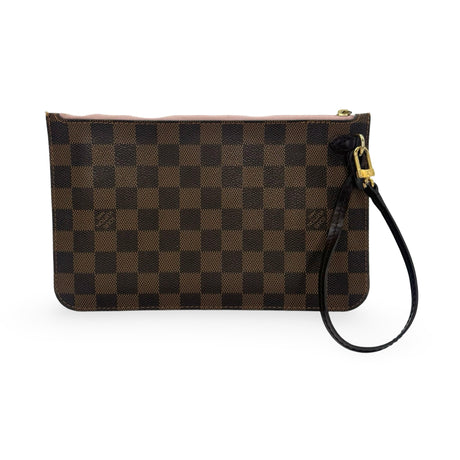 LOUIS VUITTON: Damier Ebene Neverfull Pochette