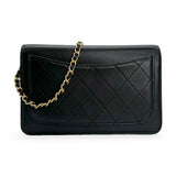 CHANEL: Lambskin CC Lucky Charms Classic Wallet on a Chain