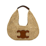 CELINE: Raffia Classic Panier Hobo