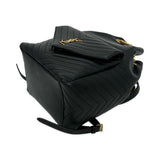 SAINT LAURENT: Chevron Quilted Lambskin Joe Backpack