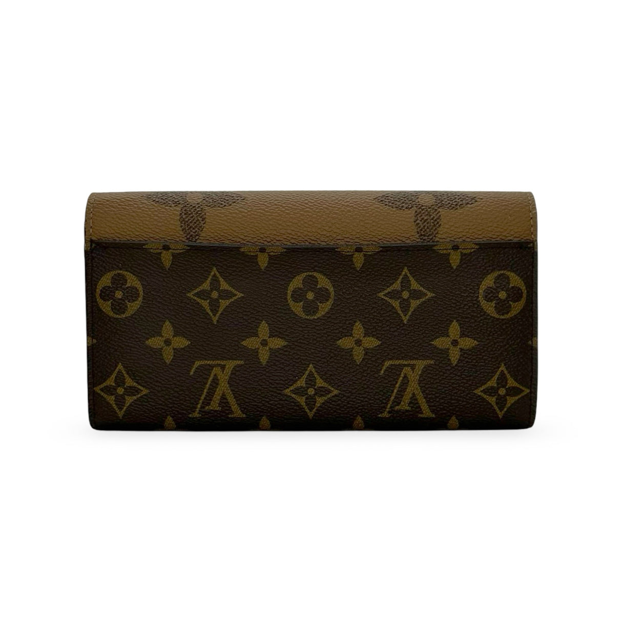 LOUIS VUITTON: Monogram Reverse Sarah Wallet