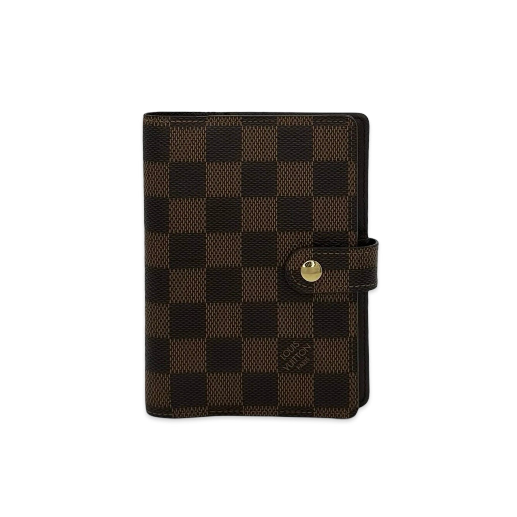 LOUIS VUITTON ダイアリーカバー　ミニ Damier Ebene Small Ring Agenda Cover – Luv Luxe Scottsdale