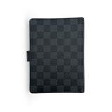 LOUIS VUITTON: Damier Graphite Medium Ring Agenda Cover