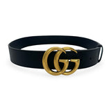 GUCCI: Leather GG Marmont Wide Belt