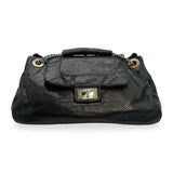 CHANEL: Perforated Calfskin Drill Accordion Flap Bag