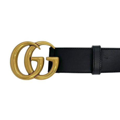 GUCCI: 2015 Re-Edition GG Wide Leather Belt