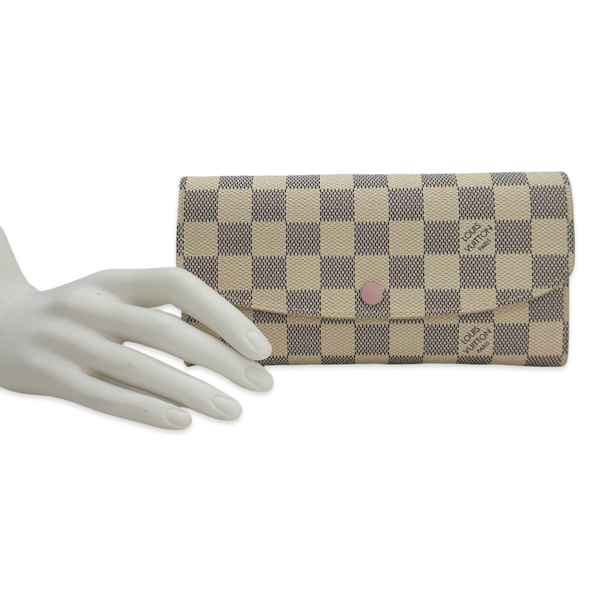 LOUIS VUITTON: Damier Azur Emilie Wallet – Luv Luxe Scottsdale