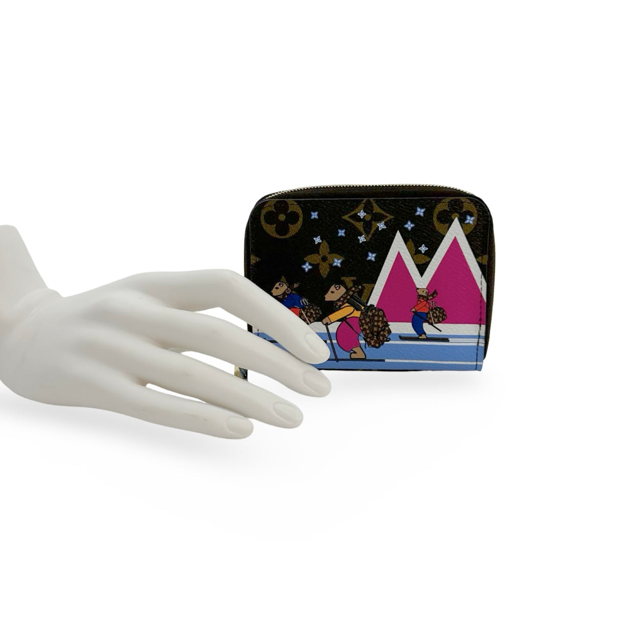 LOUIS VUITTON: Monogram Animation Zippy Coin Purse