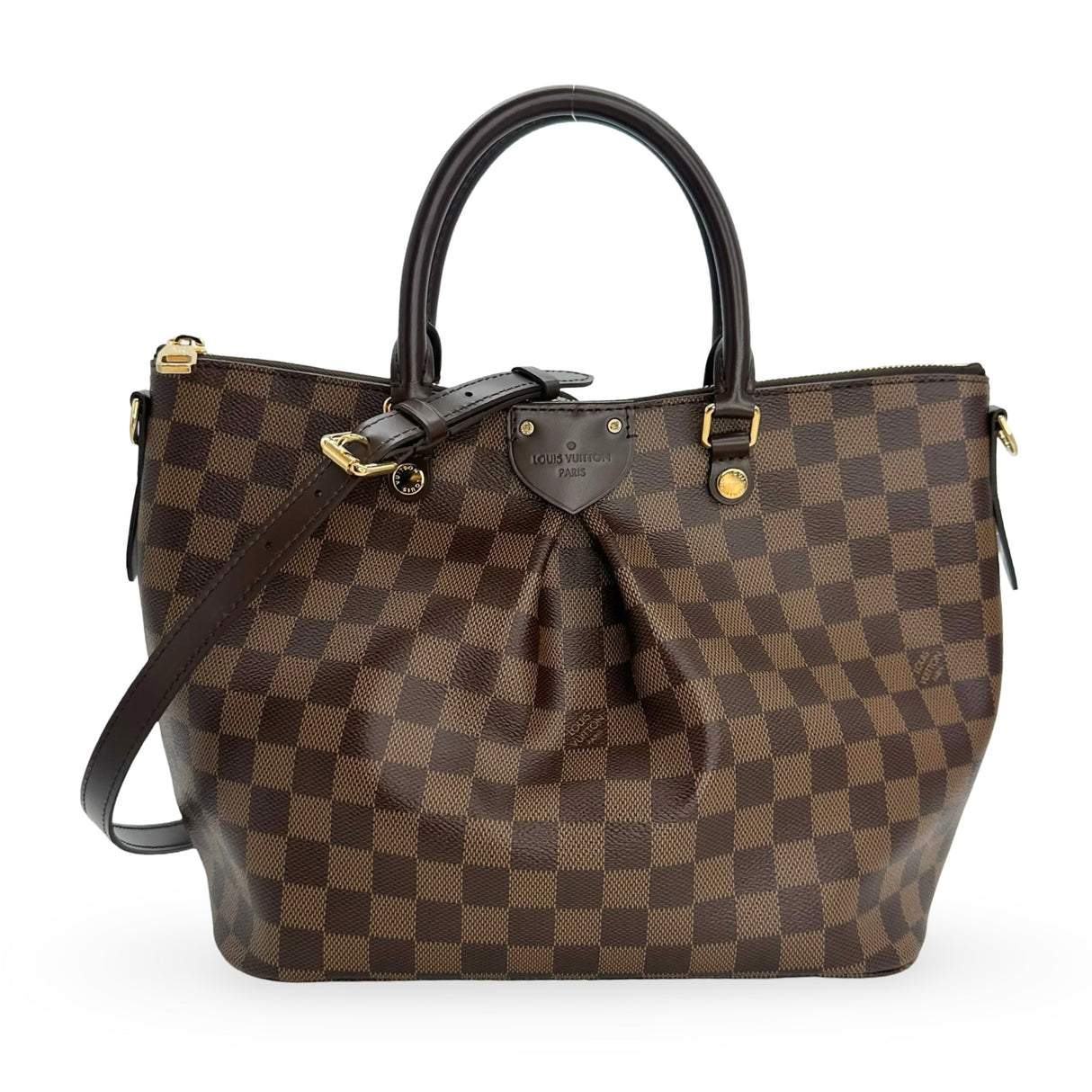 LOUIS VUITTON: Damier Ebene Sienna MM