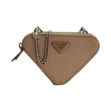 Saffiano Mini Triangle Pouch