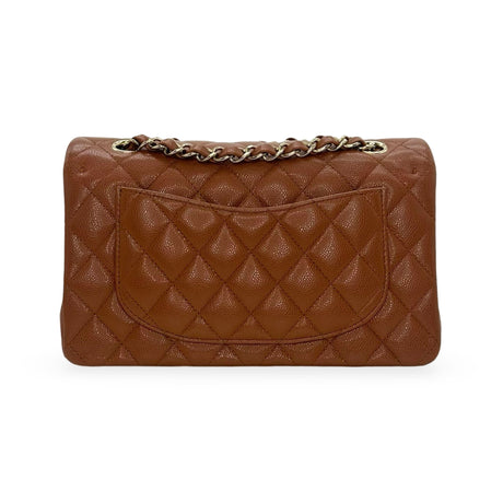 CHANEL: Quilted Caviar Small Classic Double Flap