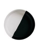 Matte Black+White Dinner Bowl