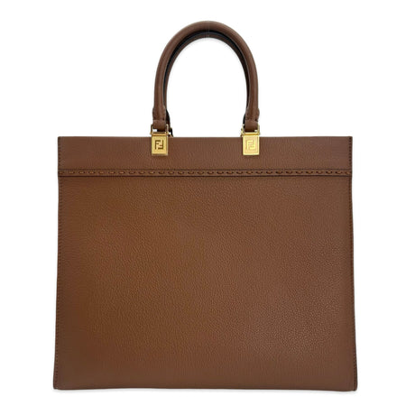 FENDI: Grained Leather Medium Sunshine Tote