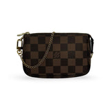 LOUIS VUITTON: Damier Ebene Mini Pochette Accessoires