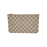 LOUIS VUITTON: Damier Azur Neverfull Pochette