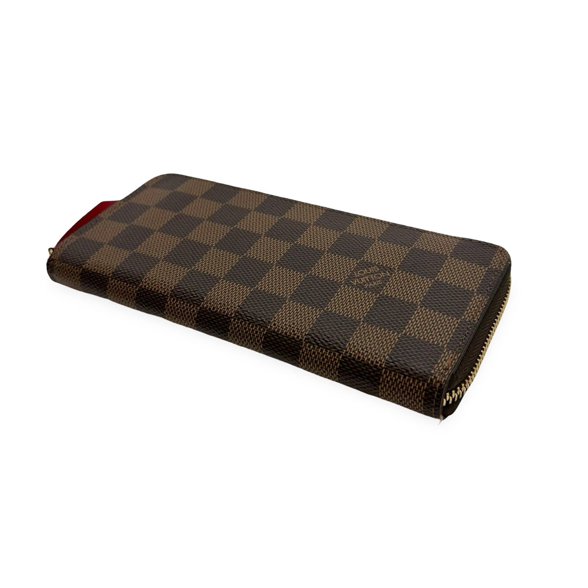 LOUIS VUITTON: Damier Ebene Clemence Wallet