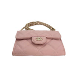 CHANEL: Quilted Caviar Classic Flap Wearable Card Holder Wallet