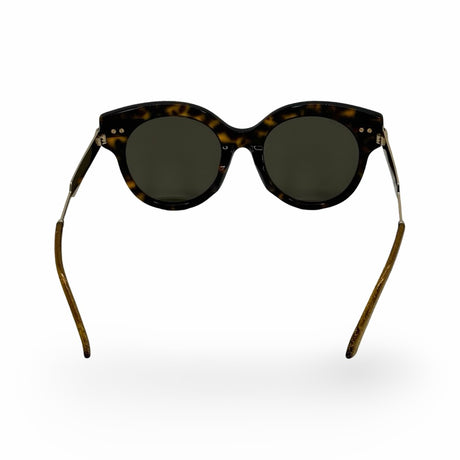 GUCCI: Round Web Tortoiseshell Sunglasses