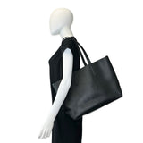 BURBERRY: Grained Leather Embossed Tote