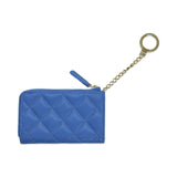 Quilted Caviar Zipped Key Holder