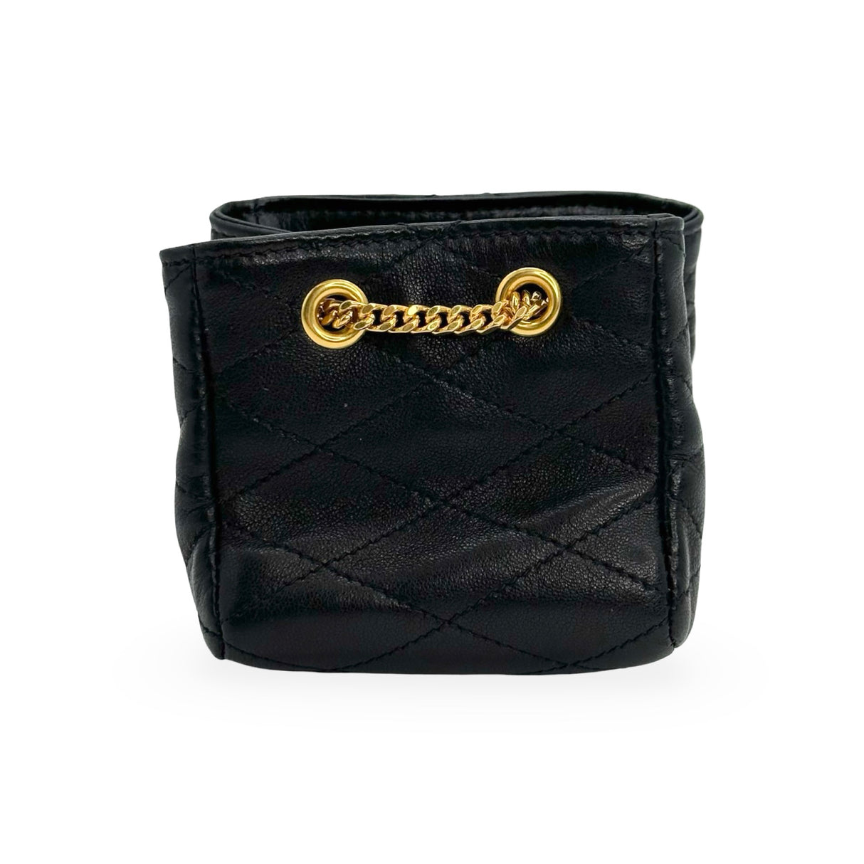 SAINT LAURENT: Quilted Lambskin Baby Bucket Bag