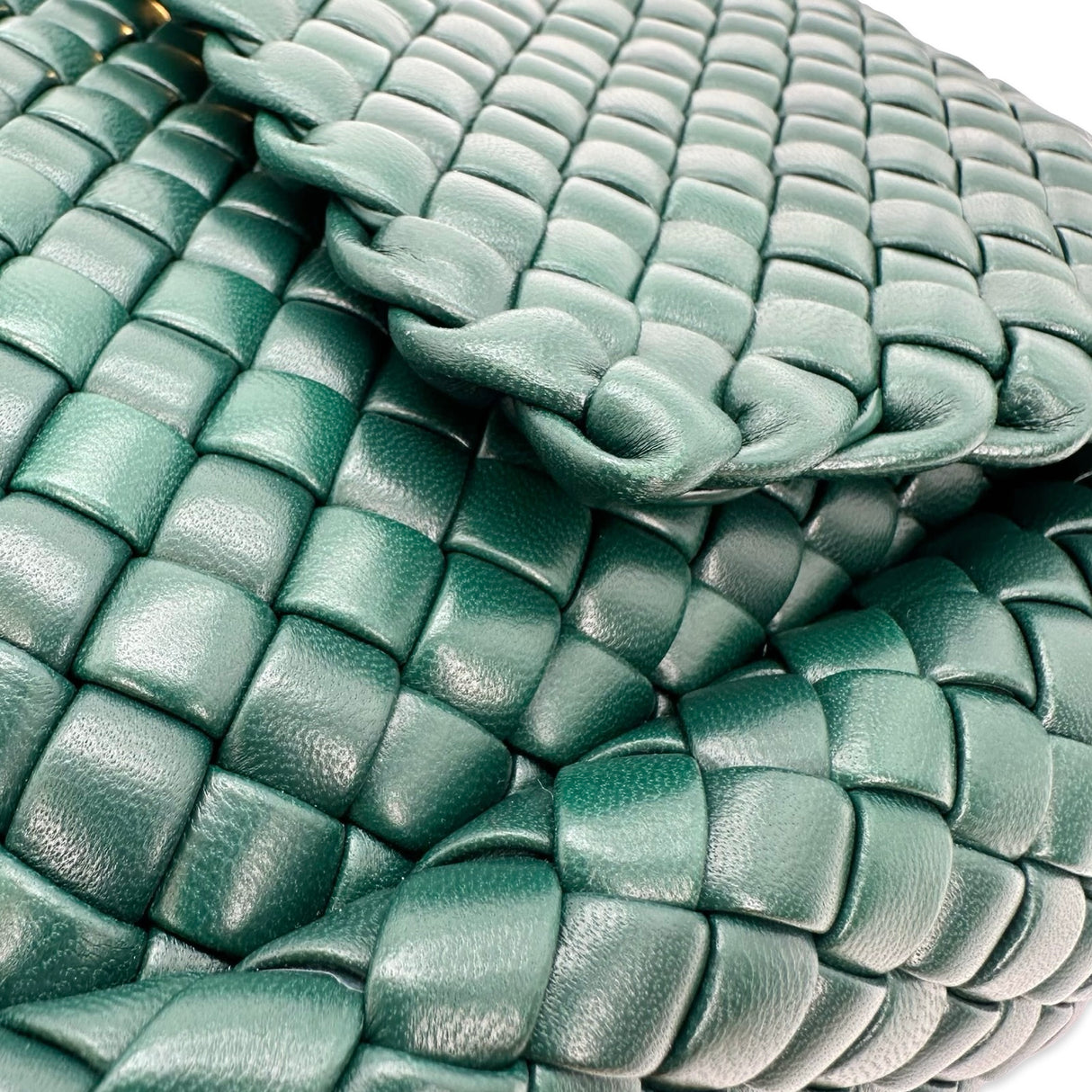 Padded Intreccio Lambskin Cobble Shoulder Bag