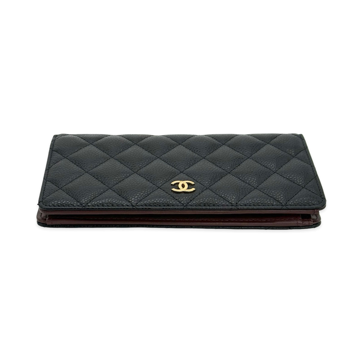 Quilted Caviar Yen Wallet