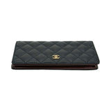 Quilted Caviar Yen Wallet